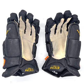 Used - CCM HGJSPP Pro Stock Hockey Glove - (Black/Gold/Maroon) #4 - Image 2