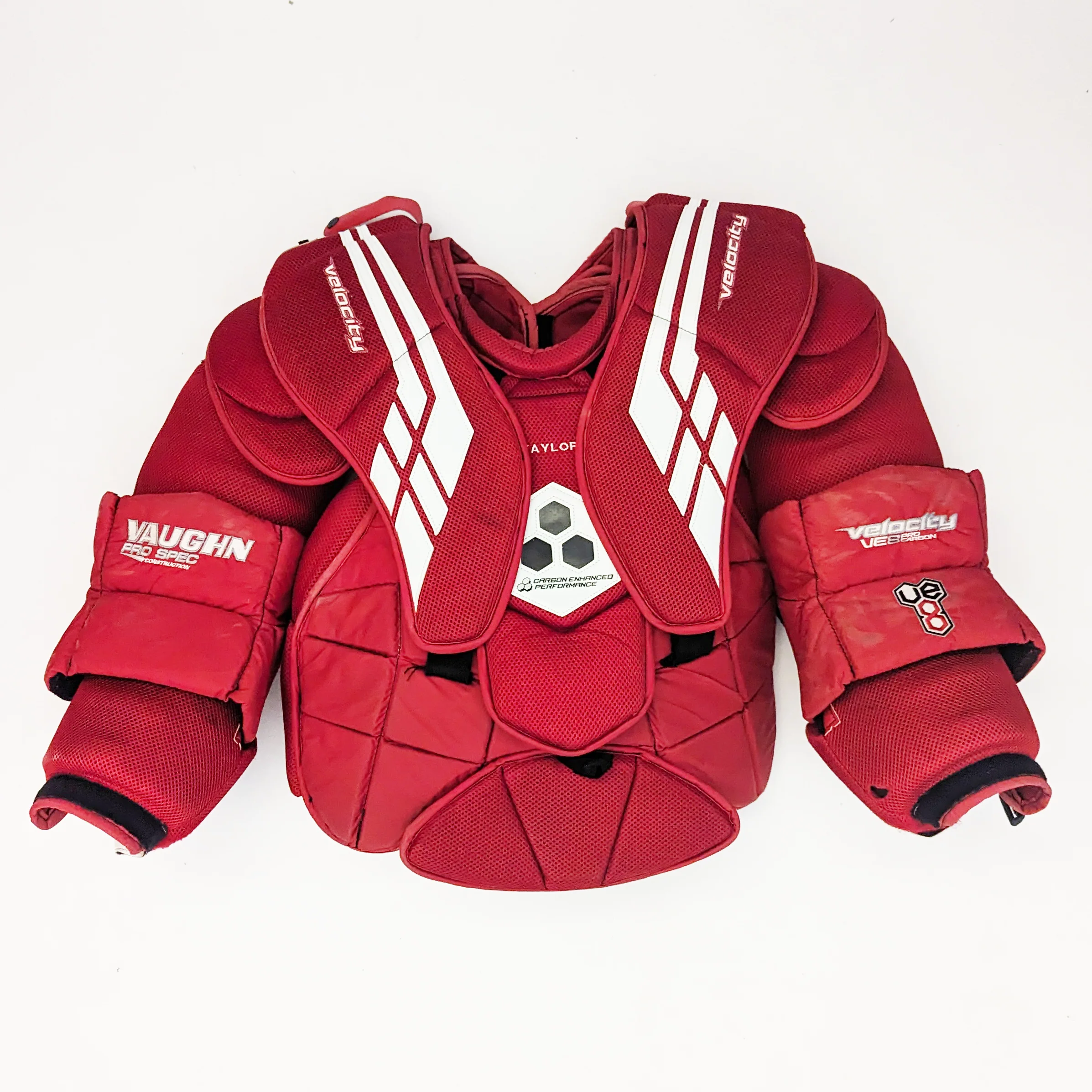 Vaughn VE8 - Used Pro Stock Goalie Chest Protector (Red)
