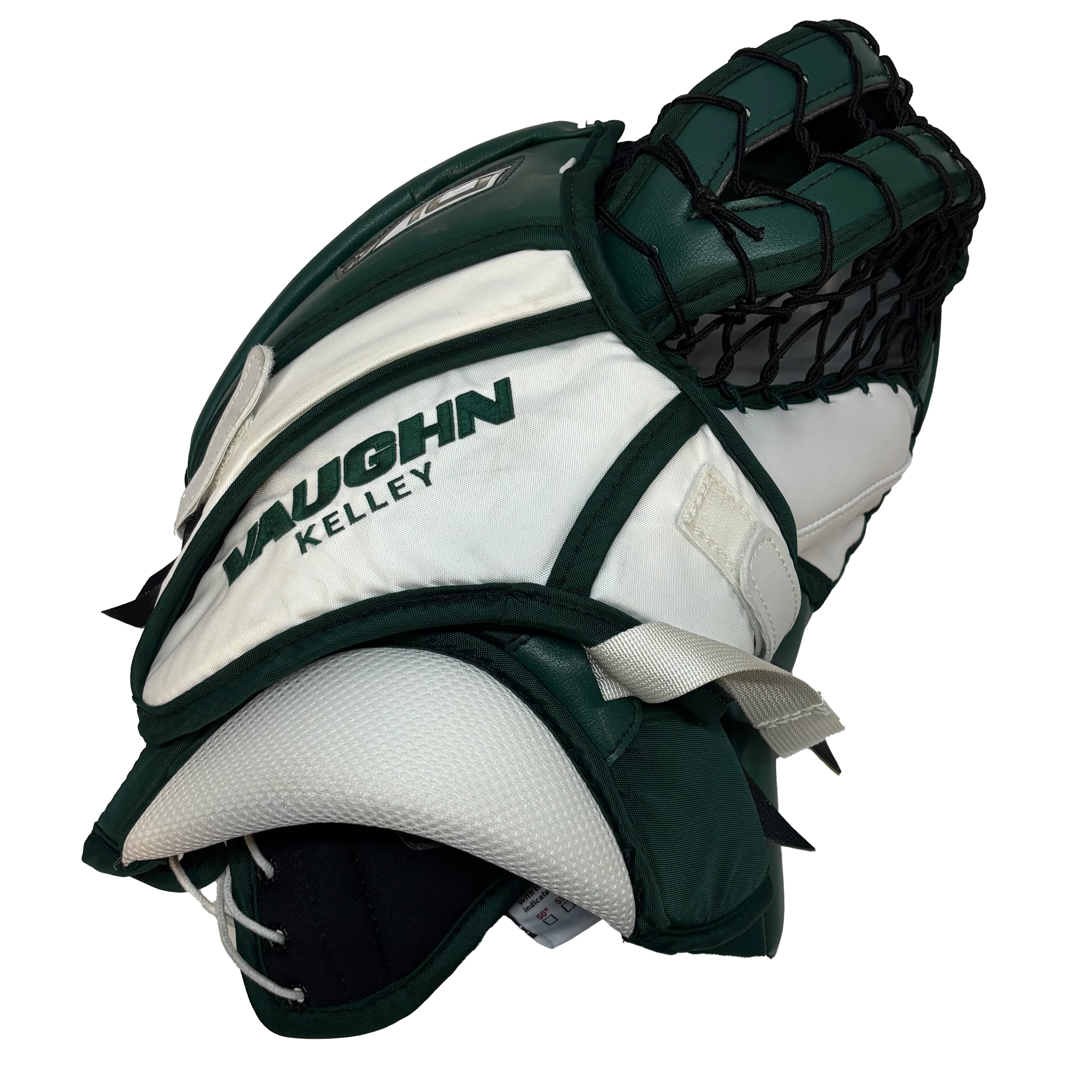 Vaughn Velocity V10 - Pro Stock Goalie Glove (Green/White) - Image 2