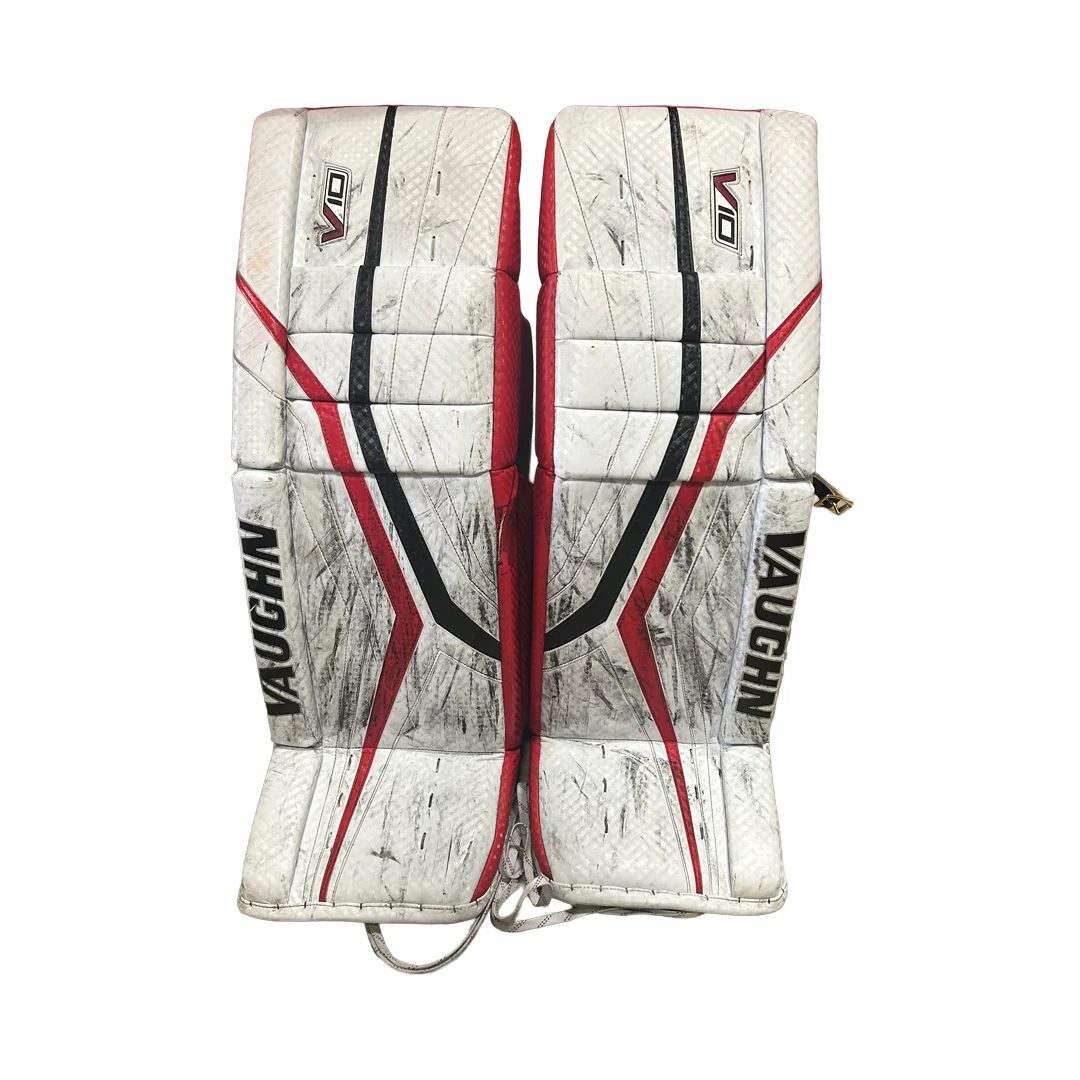 Vaughn Velocity V10 - Used Pro Stock Goalie Full Set (White/Red/Black) - Image 2