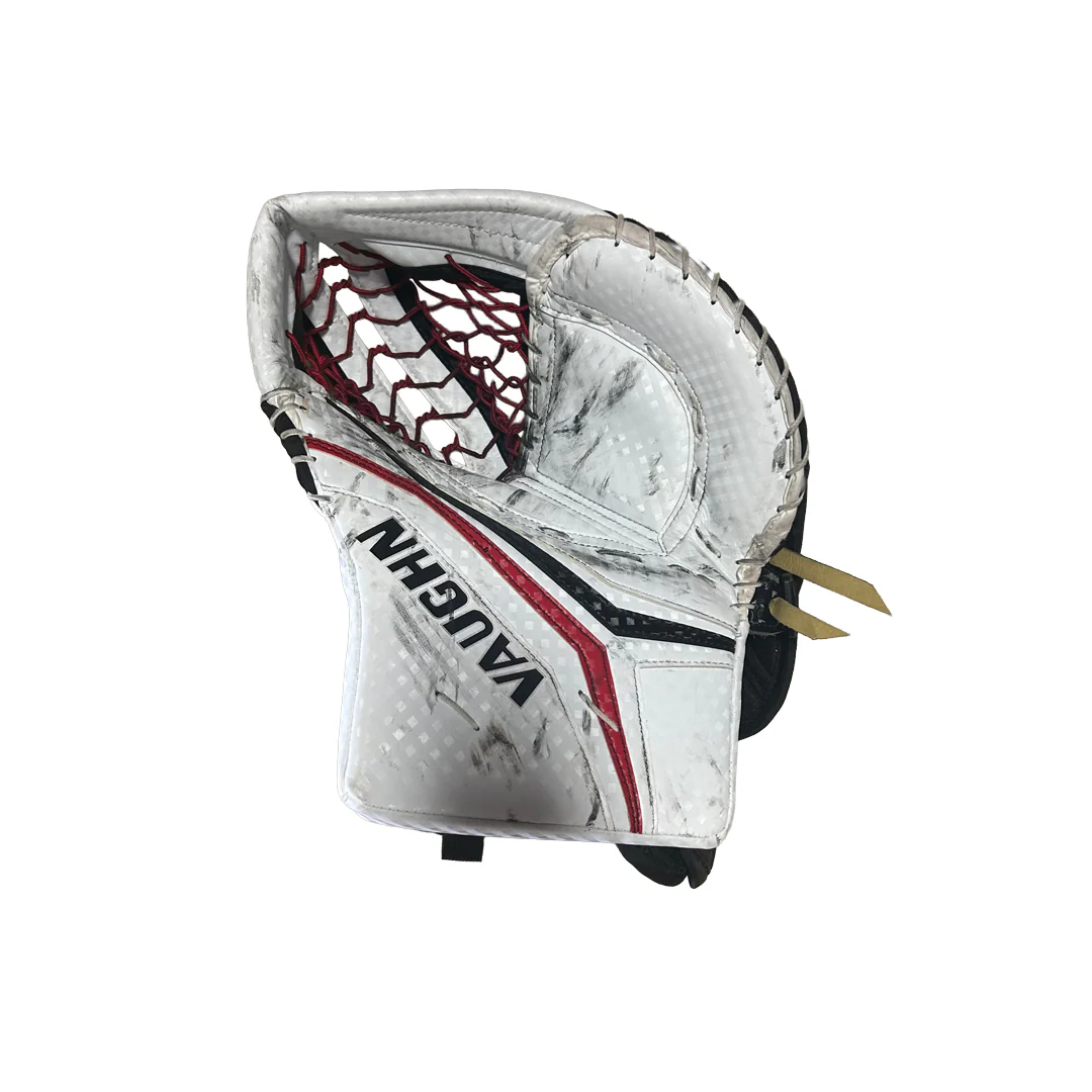 Vaughn Velocity V10 - Used Pro Stock Goalie Full Set (White/Red/Black) - Image 9