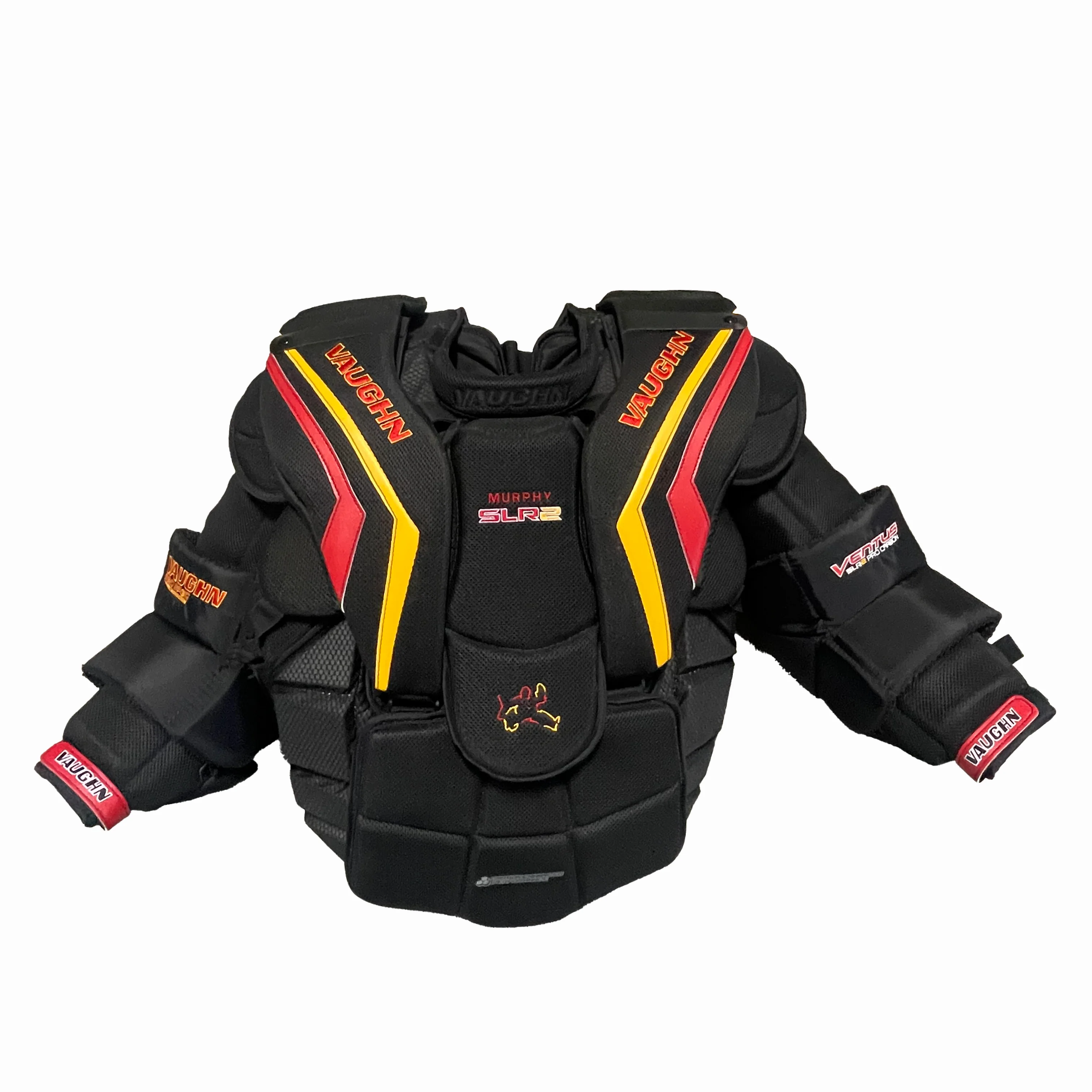 Vaughn Ventus SLR2 Pro Carbon - New Pro Stock Goalie Chest Protector (Black/Red/Yellow))