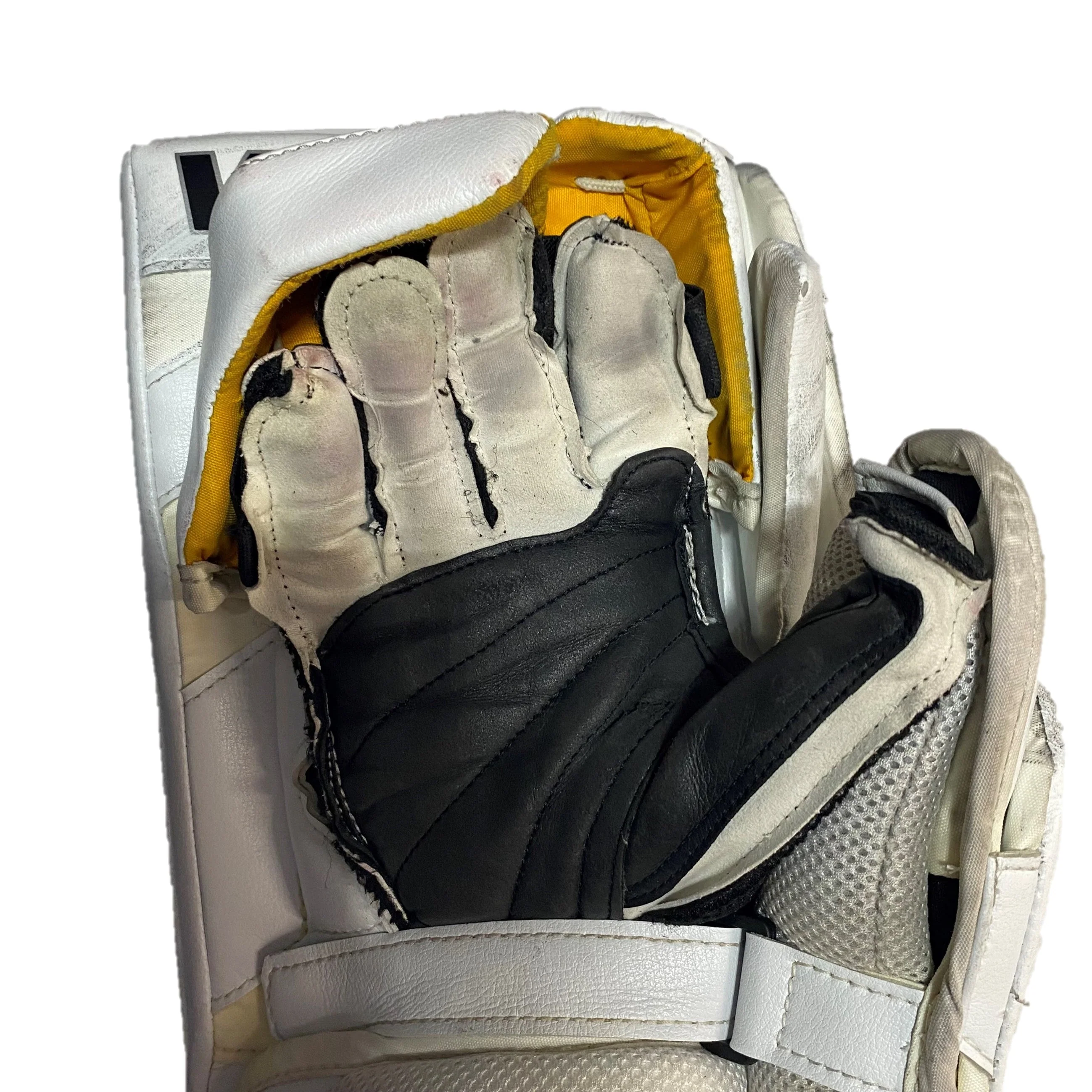 Vaughn Ventus SLR3 - Pro Stock Goalie Pads - Full Set (White/Yellow/Black) - Image 6