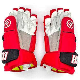 Warrior Alpha DX - NHL Pro Stock Glove - Carolina Hurricanes (Red/Black) - Image 2