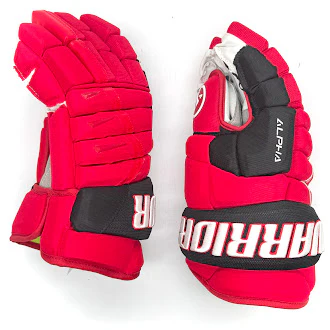 Warrior Alpha DX - NHL Pro Stock Glove - Carolina Hurricanes (Red/Black) - Image 3
