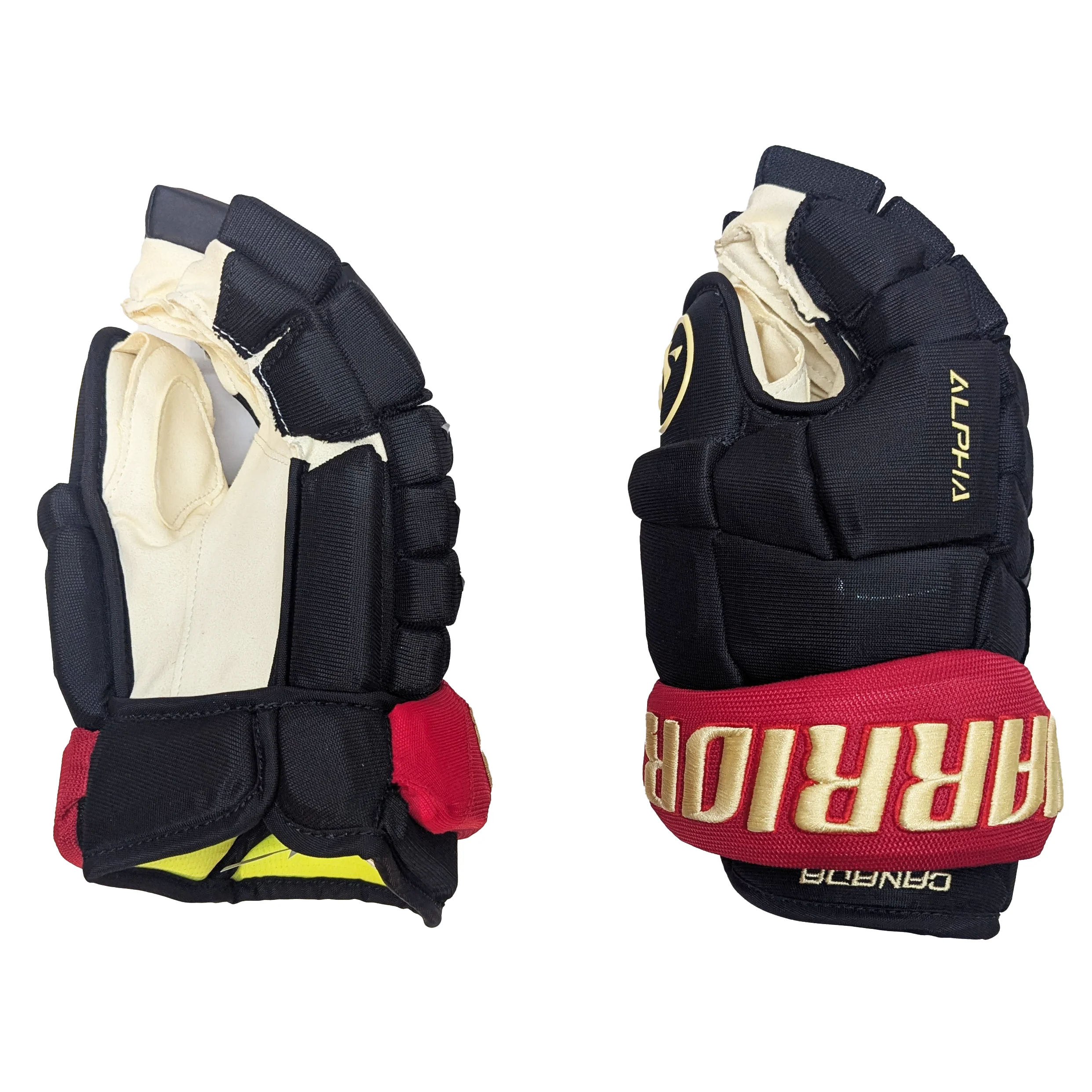 Warrior Alpha DX Pro - Pro Stock Hockey Glove - Team Canada 4-Nations (Black/Red/Gold) - Image 2