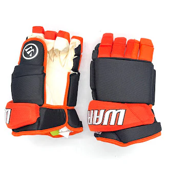 Warrior Alpha - ECHL Pro Stock Glove (Black/Orange) - Image 2