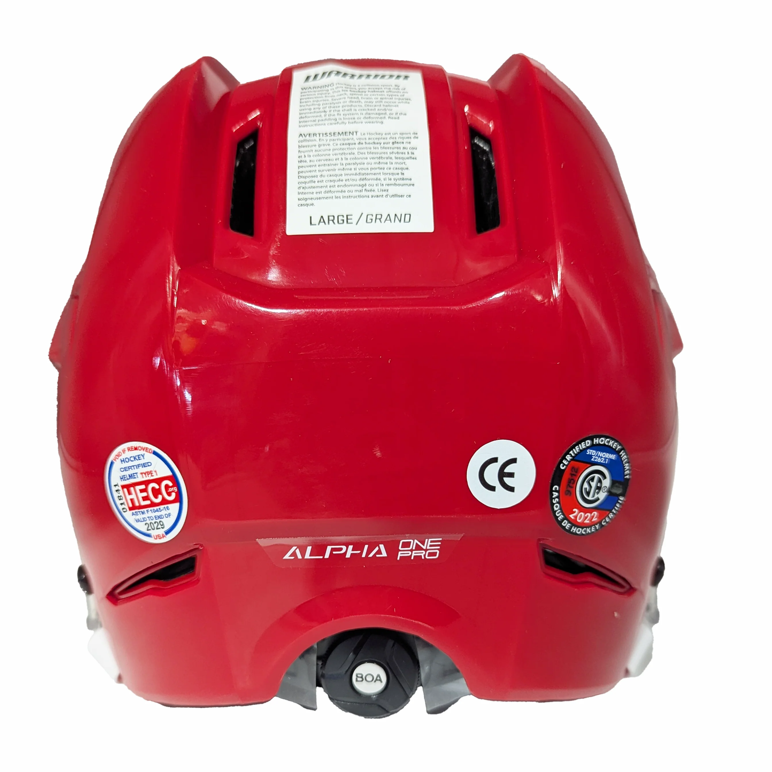 Warrior Alpha One Pro - Hockey Helmet (Red) - Image 2