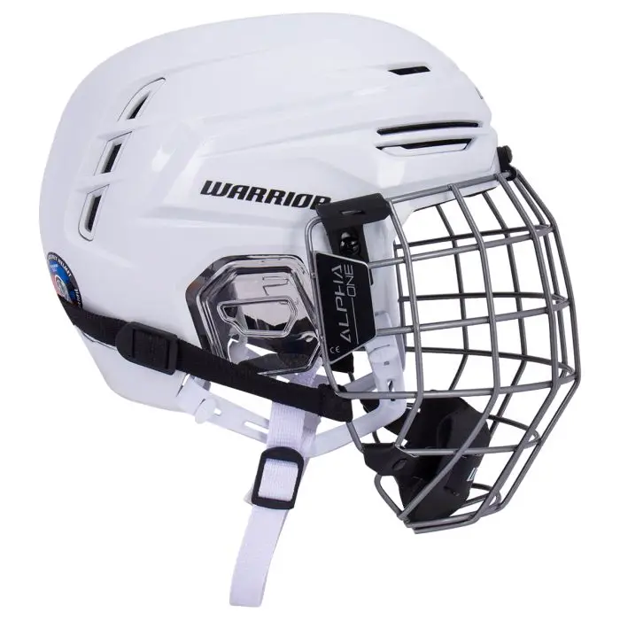 Warrior Alpha One Pro - Hockey Helmet Combo (White) - Image 2