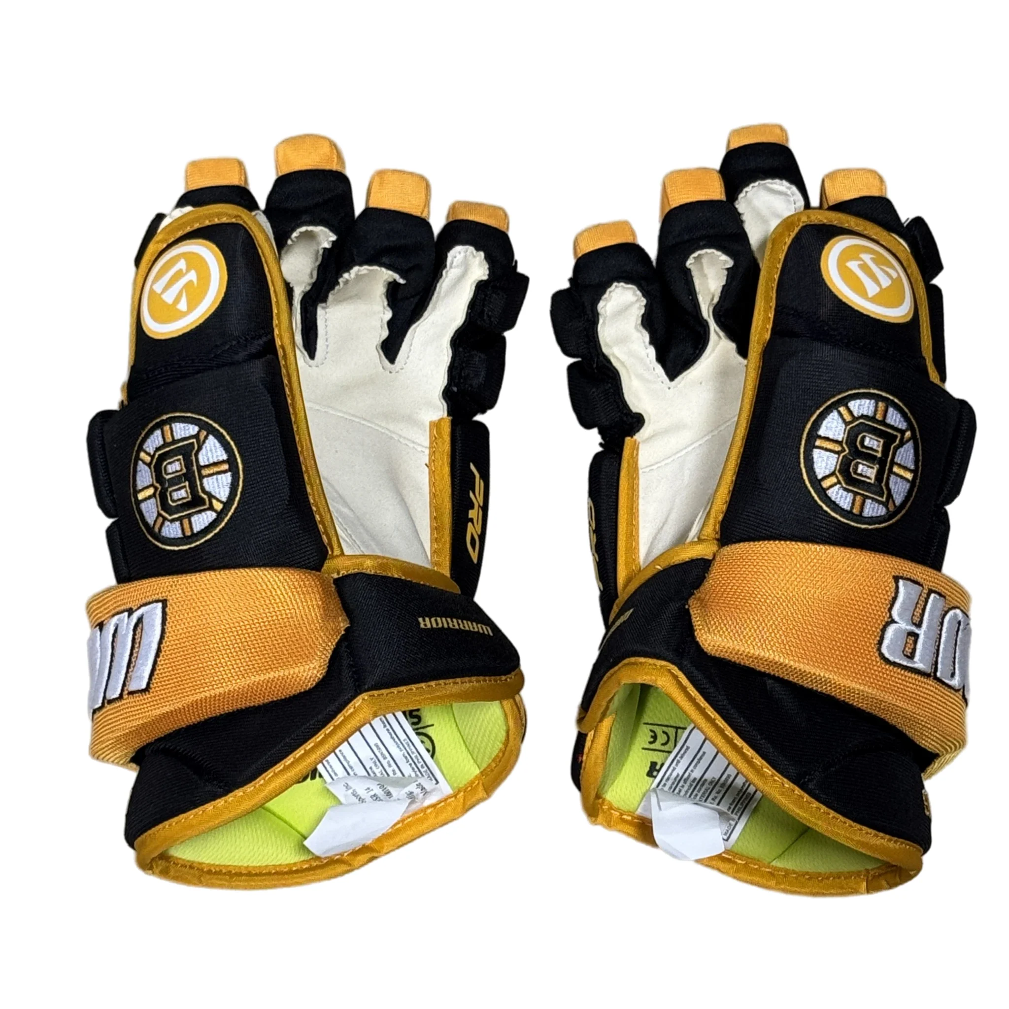 Warrior Alpha Pro - NHL Pro Stock Hockey Gloves (Boston Bruins) - Image 2