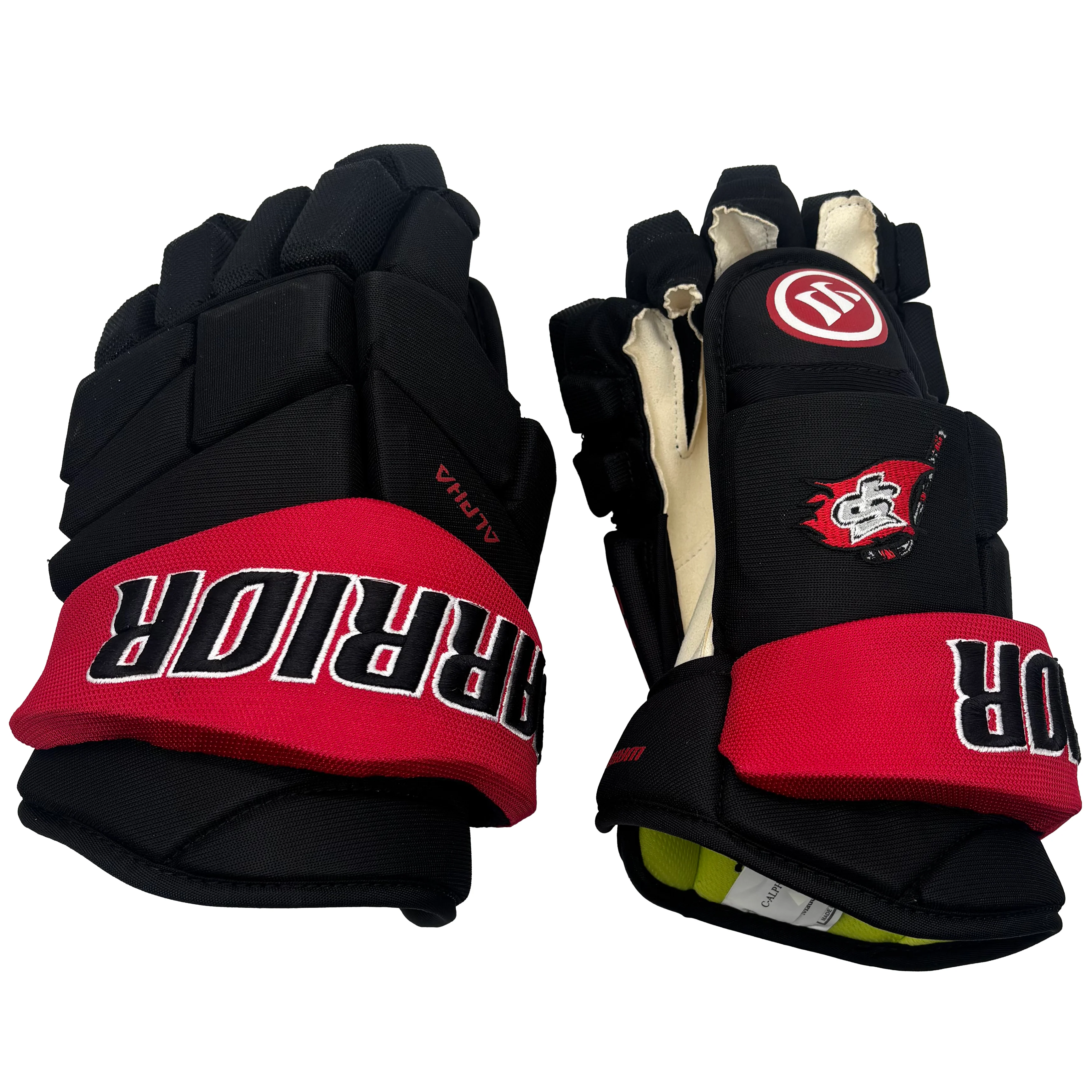 Warrior Alpha Pro - Pro Stock Hockey Gloves (Black/Red)
