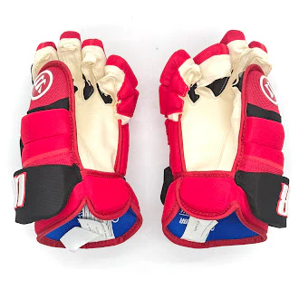 Warrior Covert QR5 Pro - NHL Pro Stock Glove - Martin Necas (Red/Black) - Image 2
