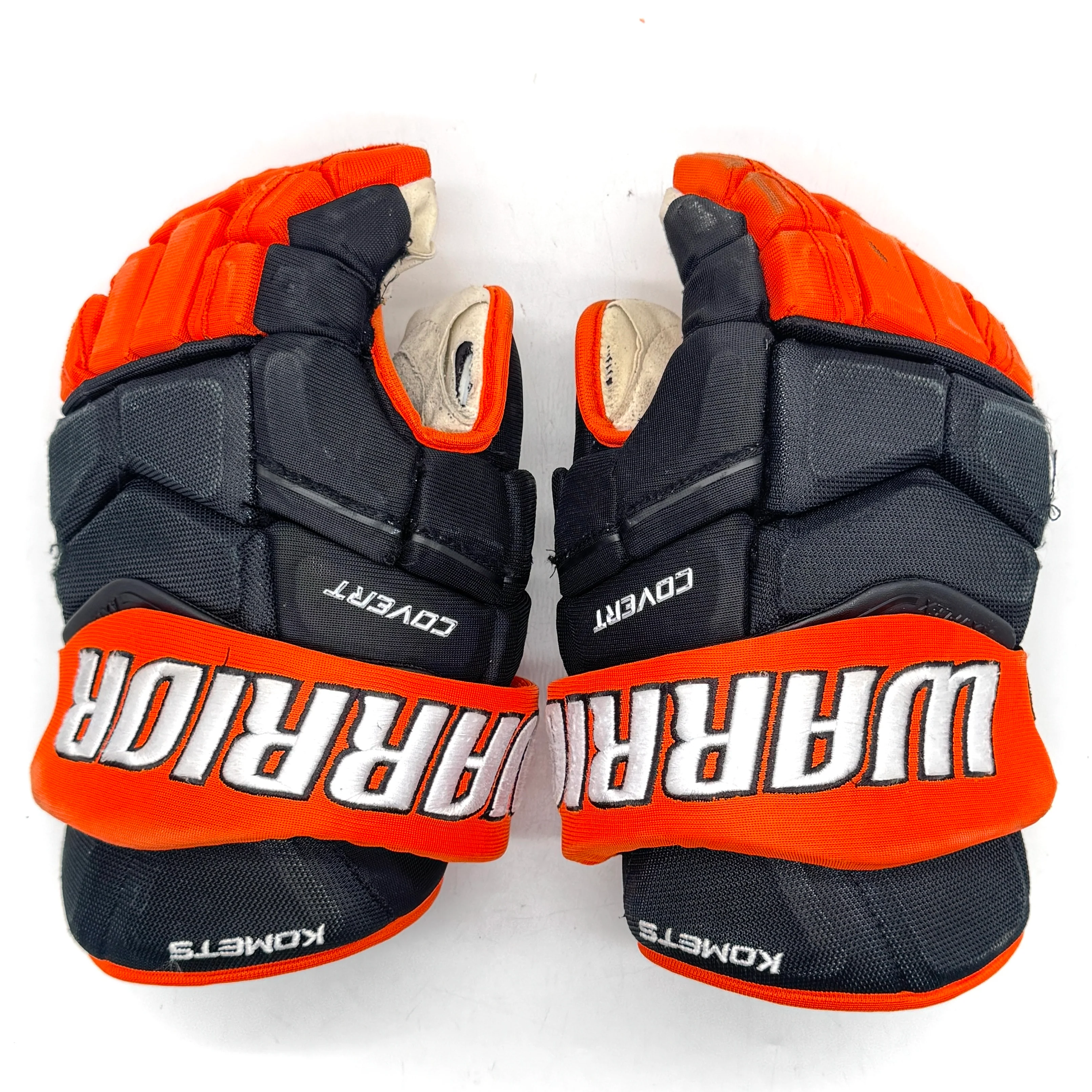 Warrior Covert QR5 - Used Pro Stock Gloves - (Black/Orange) - Image 2
