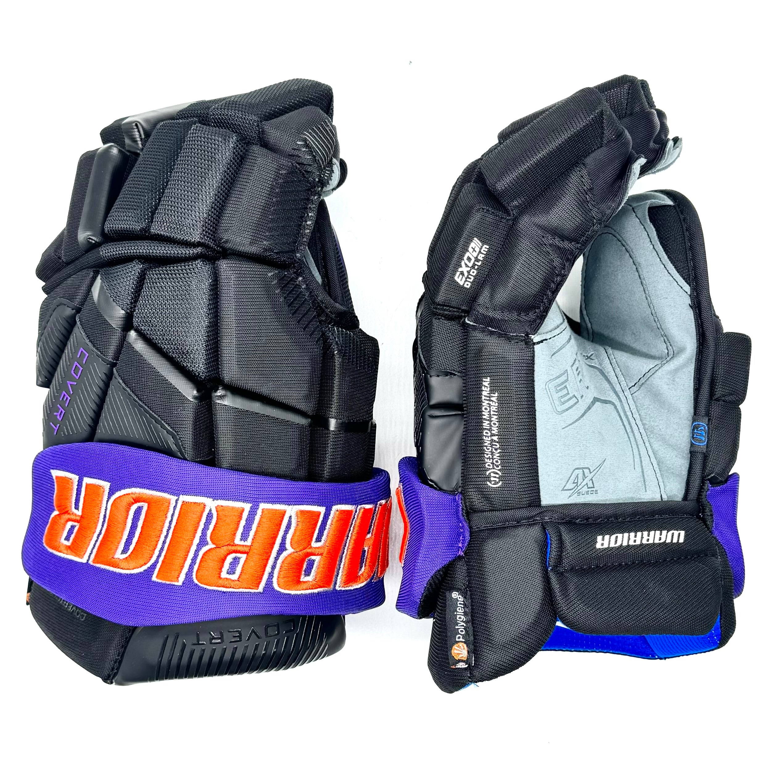 Warrior Covert QR6 - Team Stock Glove - Reading Royals ECHL (Black/Purple/Orange) - Image 2