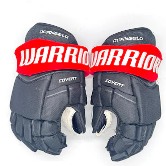 Warrior Covert QRE Pro - NHL Used Pro Stock Glove - Tony Deangelo (Black/Red) - Image 4