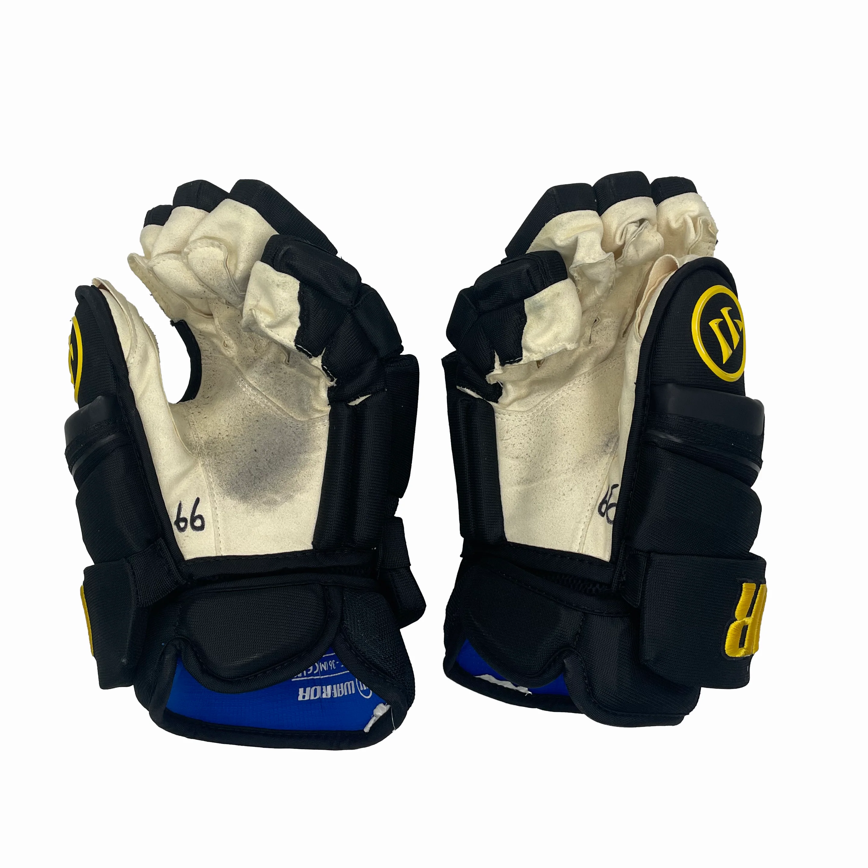 Warrior Covert - Used ECHL Pro Stock Glove (Black/Yellow) - Image 2