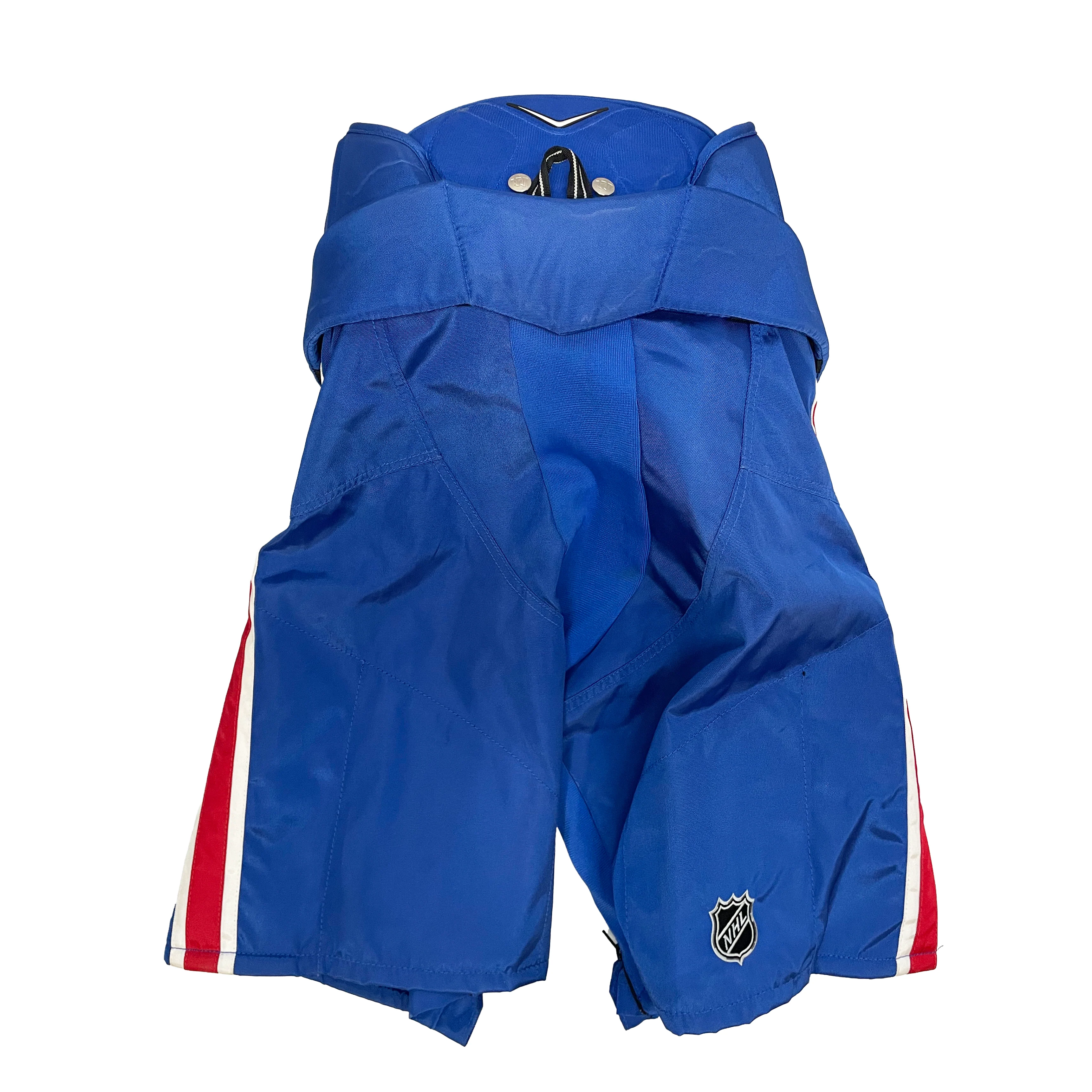 Warrior Covert - Used NHL Pro Stock Hockey Pants - Montreal Canadiens (Blue/White/Red) - Image 2