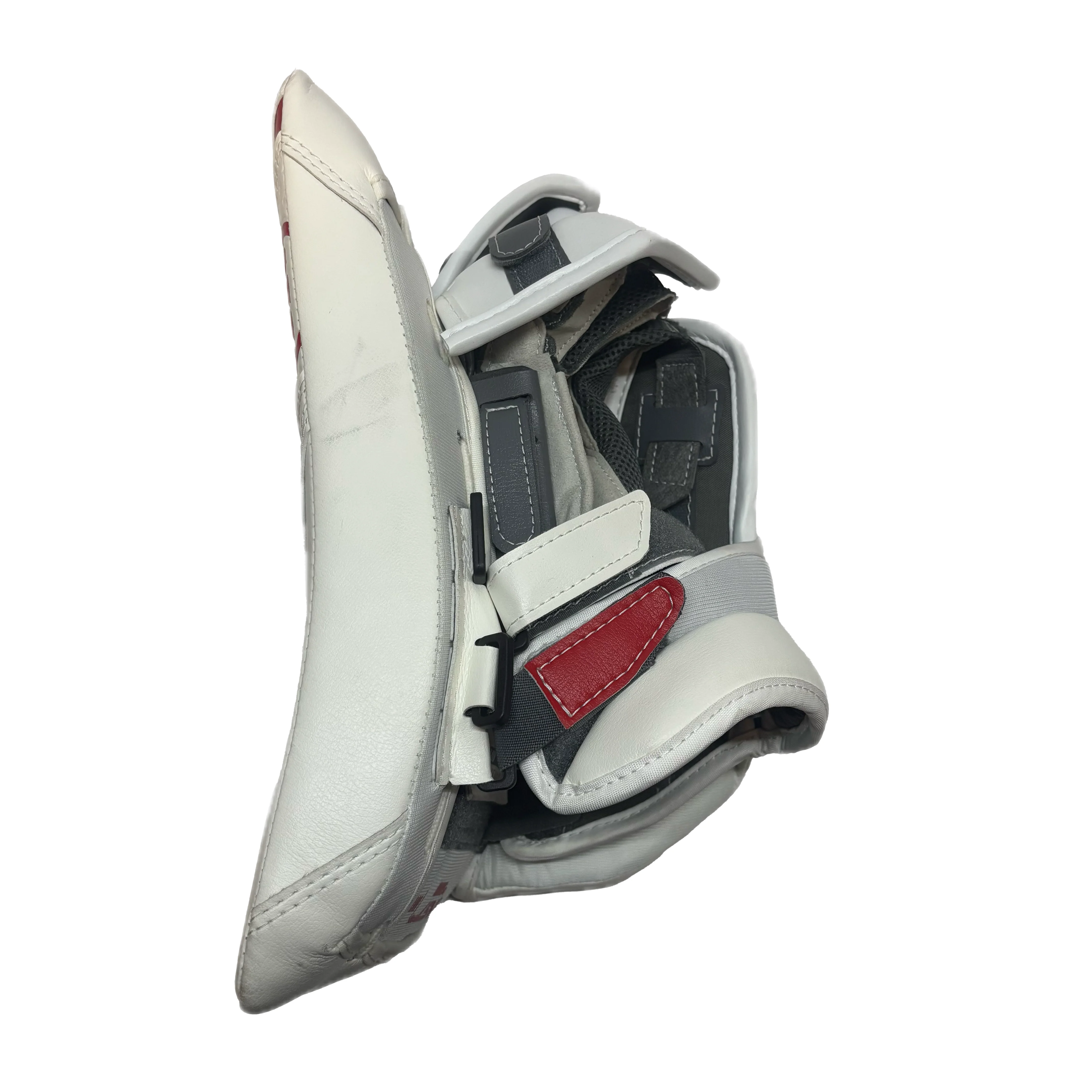 Warrior RG7 Pro - New Goalie Blocker - Intermediate (White/Red) - Image 3