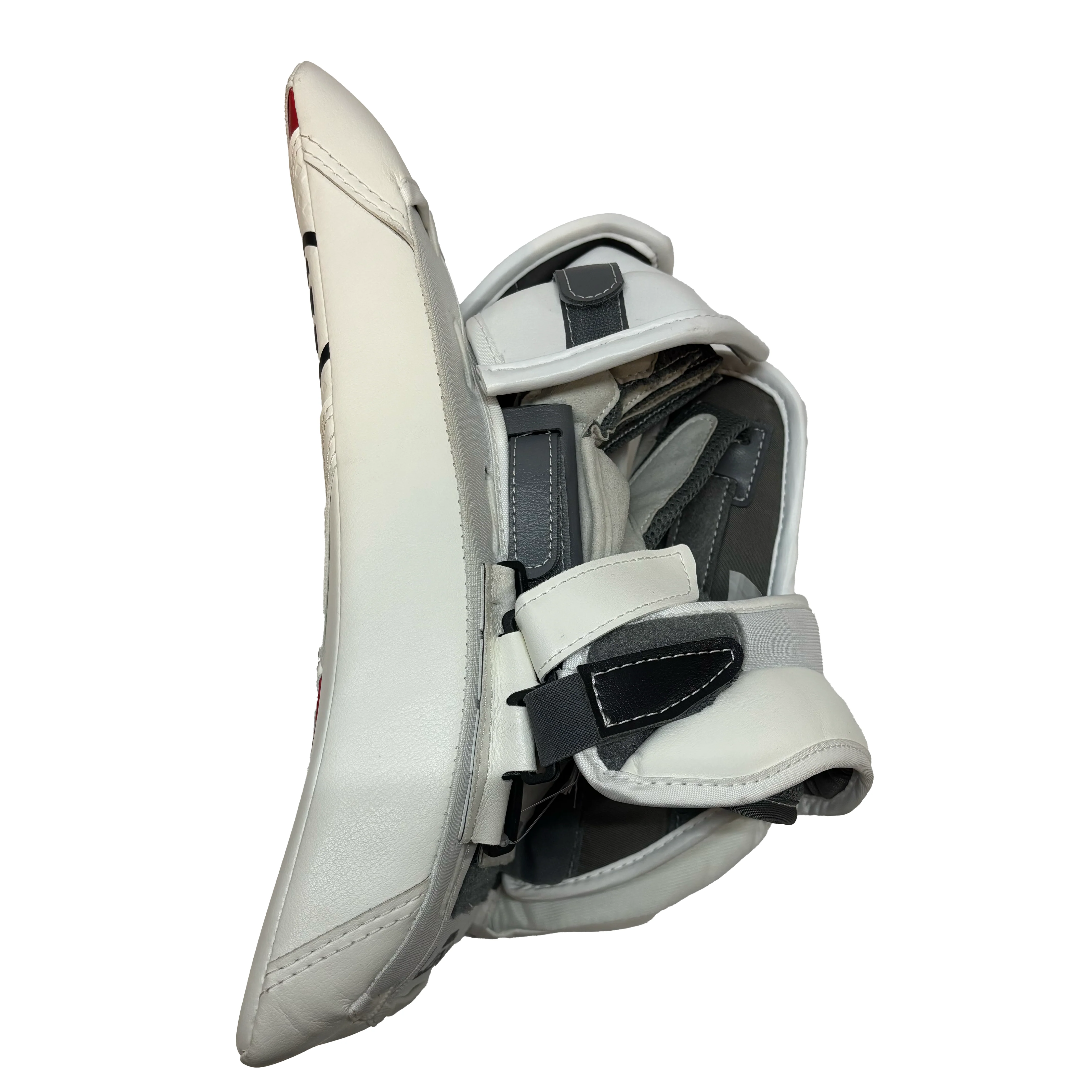 Warrior RG7 Pro - New Goalie Blocker (White/Black/Red) - Image 3