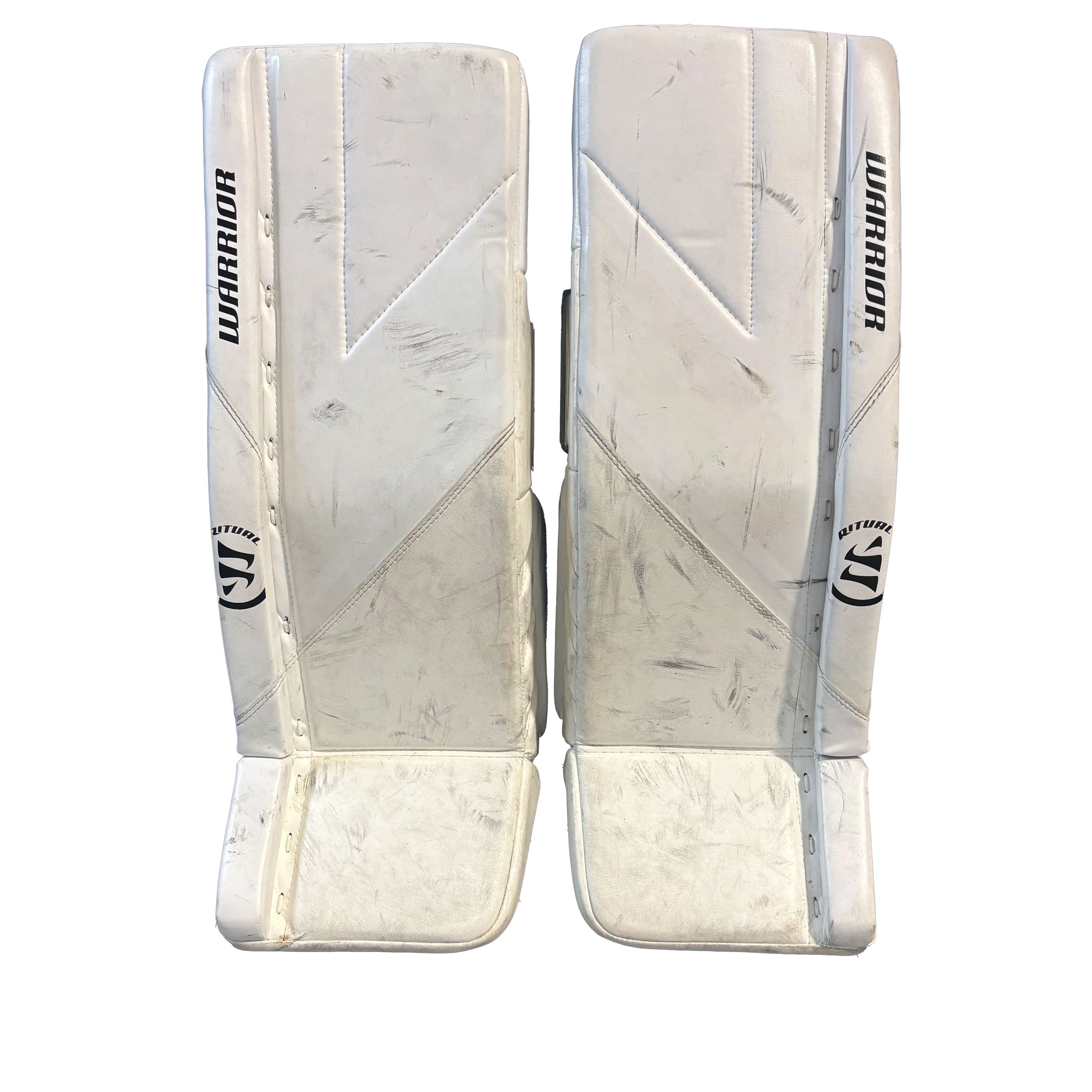 Warrior Ritual RG6 - Used Junior Goalie Pads (White)